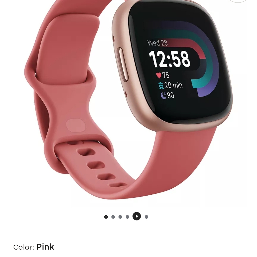 Fitbit Smartwatch in Pink and Gold
